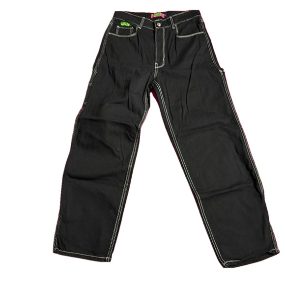 Empyre Women's Tori Black Carpenter Skate Pants size 10 - Picture 1 of 15